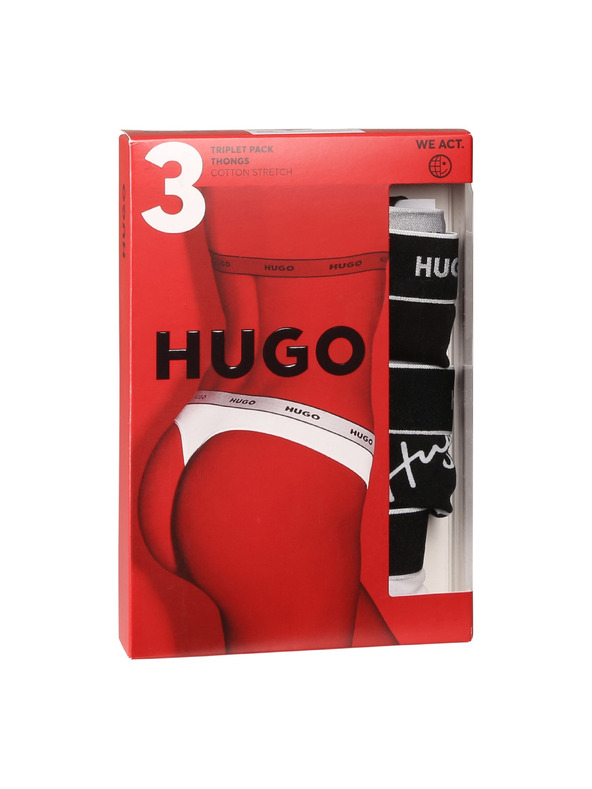 HUGO Komplet od tri - ženski tanga HUGO višebojne
