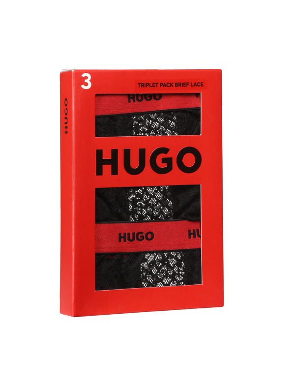 HUGO Komplet od tri - Ženske gaće HUGO crne