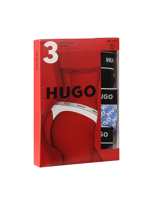 HUGO Komplet od tri - ženski tanga HUGO višebojne