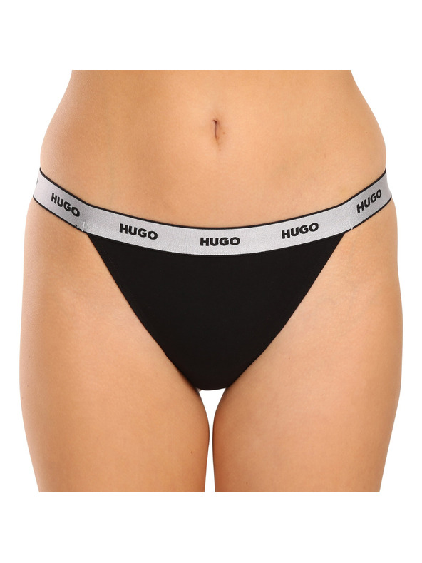 HUGO Komplet od tri - Ženska tanga HUGO crna