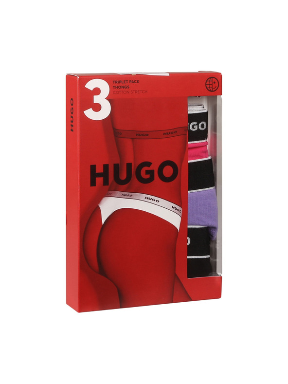 HUGO Komplet od tri - ženski tanga HUGO višebojne