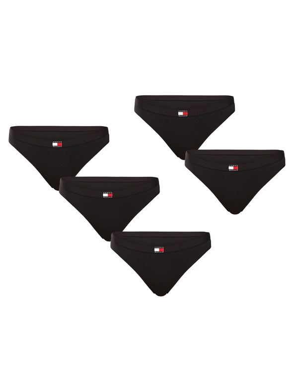 Tommy Hilfiger Komplet od pet - ženska tanga Tommy Hilfiger crna
