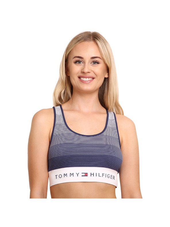Tommy Hilfiger Ženski grudnjak Tommy Hilfiger veće veličine plavi