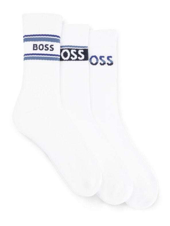 BOSS Komplet od tri - čarape BOSS bijele