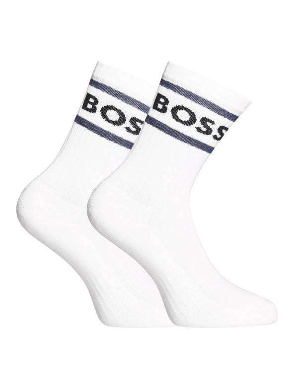 BOSS Komplet od tri - čarape BOSS visoke bijele