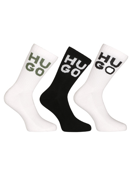 HUGO Set od tri - čarape HUGO visoke višebojne