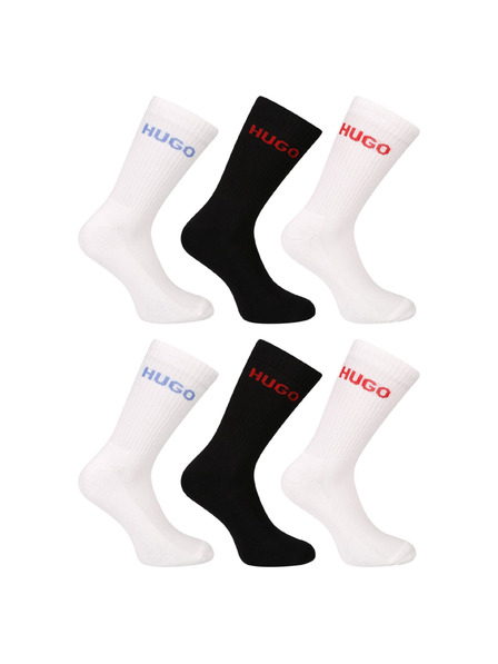 HUGO Set od šest - čarape HUGO visoke višebojne