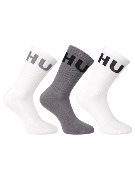 HUGO Set od tri - čarape HUGO visoke višebojne