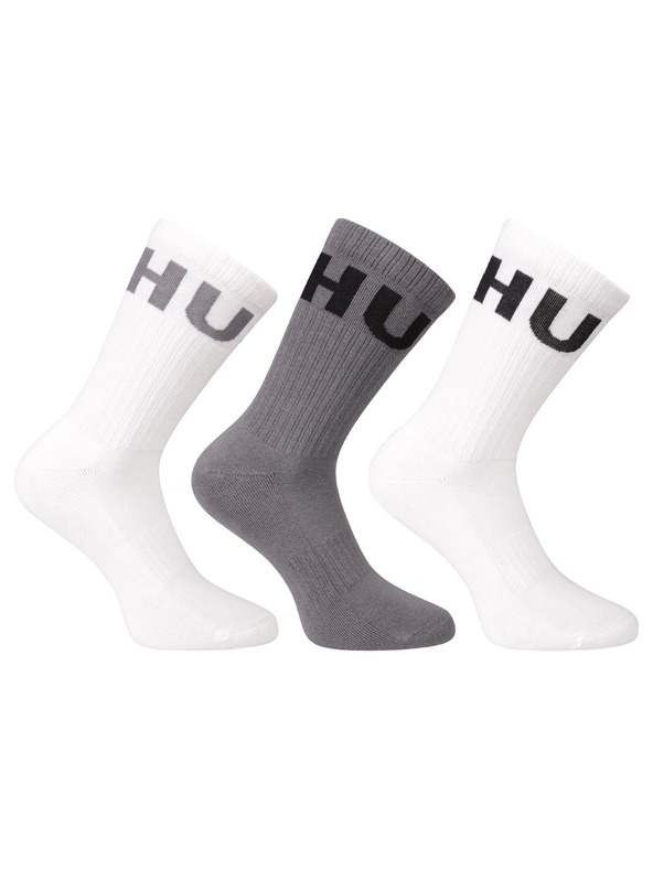 HUGO Set od tri - čarape HUGO visoke višebojne