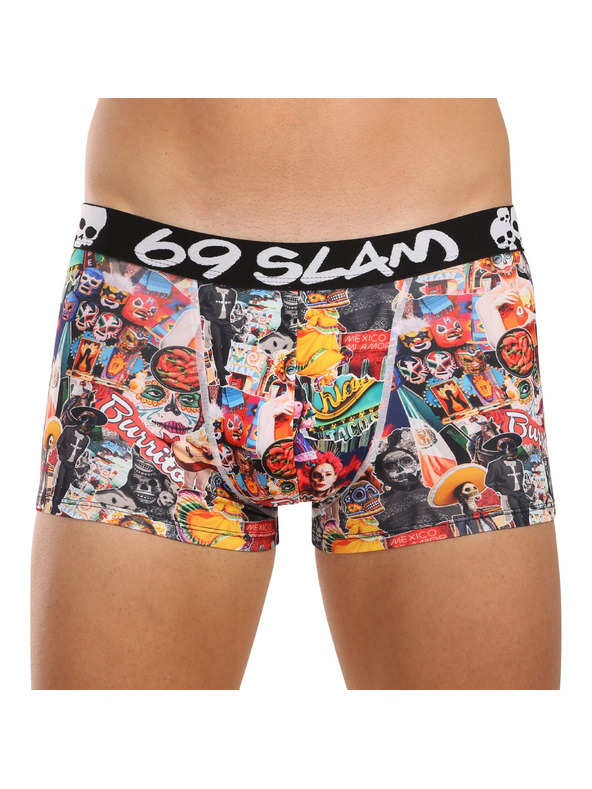 69slam Muške boksarice 69SLAM Hip MEXICOLLAGE MASON