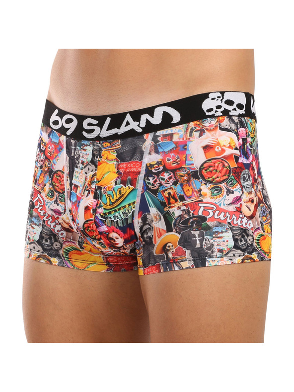 69slam Muške boksarice 69SLAM Hip MEXICOLLAGE MASON