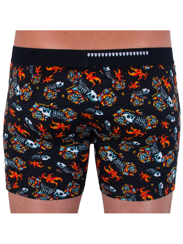 69slam Muške boksarice 69SLAM fit bamboo fish skull