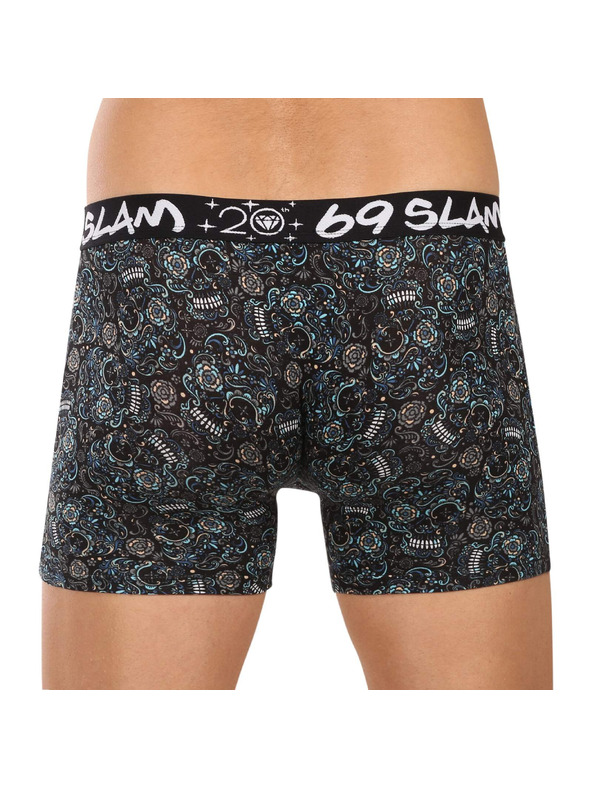 69slam Muške bokserice 69SLAM Gilbert fit bamboo SKULLER