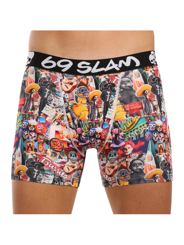 69slam Muške bokserice 69SLAM fit MEXICOLLAGE DYLAN