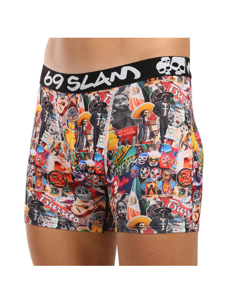 69slam Muške bokserice 69SLAM fit MEXICOLLAGE DYLAN