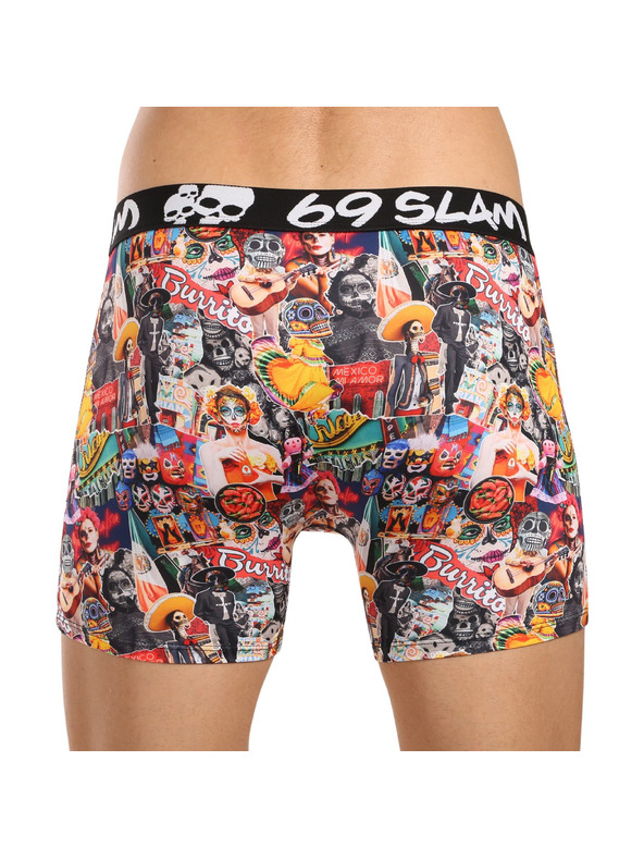 69slam Muške bokserice 69SLAM fit MEXICOLLAGE DYLAN
