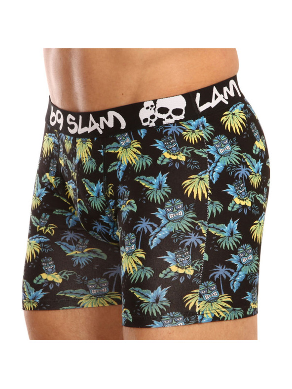 69slam Muške bokserice 69SLAM fit bamboo tiki face