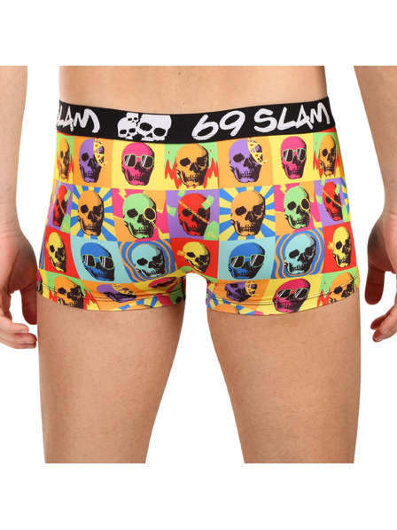 69slam Muške bokserice 69SLAM SKULL MASON HIP višebojna