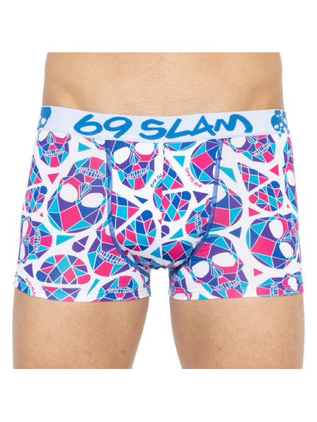 69slam Muške bokserice 69SLAM hip skullmond white