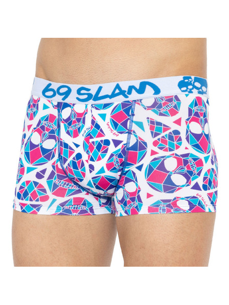 69slam Muške bokserice 69SLAM hip skullmond white