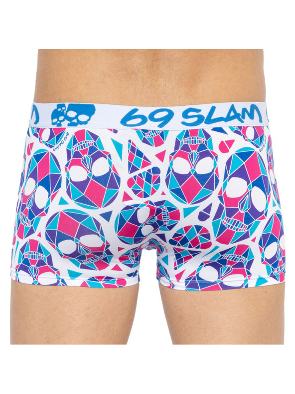 69slam Muške bokserice 69SLAM hip skullmond white