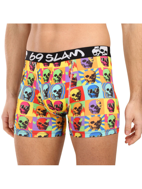 69slam Muške bokserice 69SLAM SKULL DYLAN FITTED