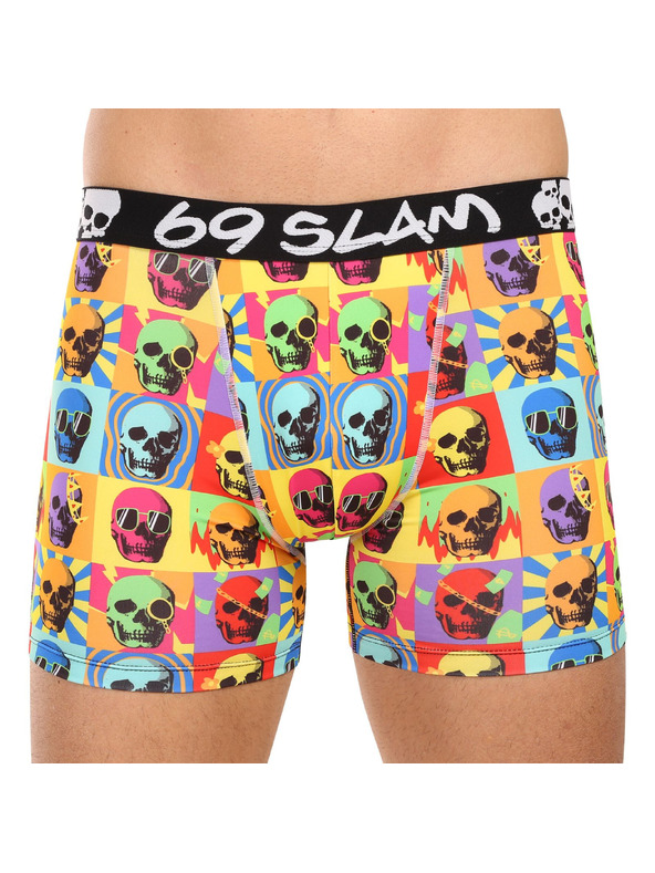 69slam Muške bokserice 69SLAM SKULL DYLAN FITTED