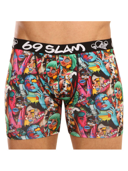 69slam Muške bokserice 69SLAM fit pop art