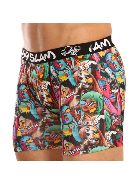 69slam Muške bokserice 69SLAM fit pop art