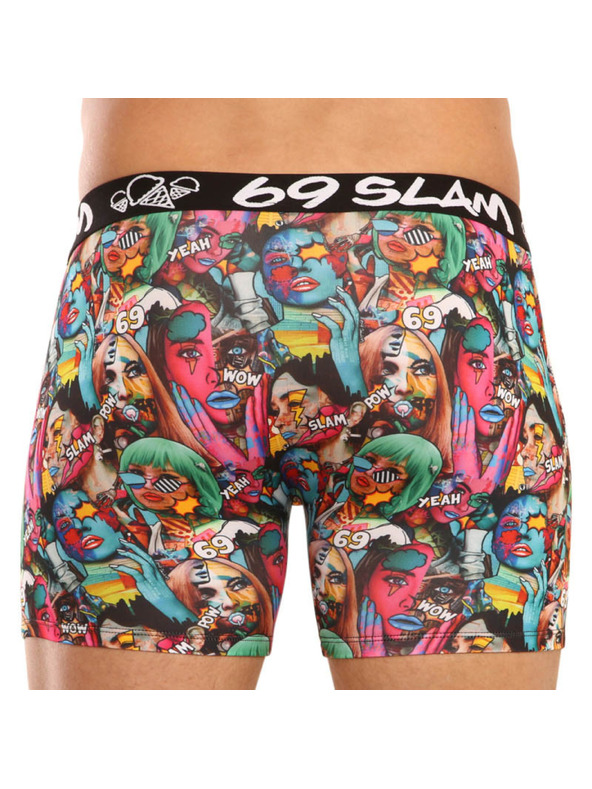 69slam Muške bokserice 69SLAM fit pop art