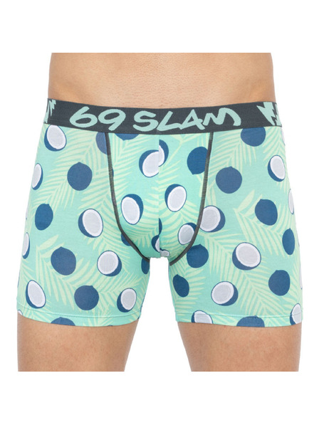 69slam Muške bokserice 69SLAM fit bamboo coco blue