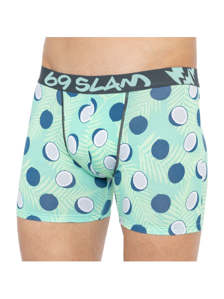 69slam Muške bokserice 69SLAM fit bamboo coco blue
