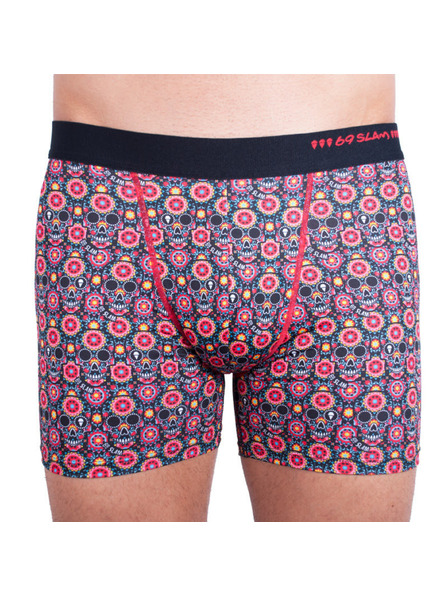 69slam Muške bokserice 69SLAM fit flower skull