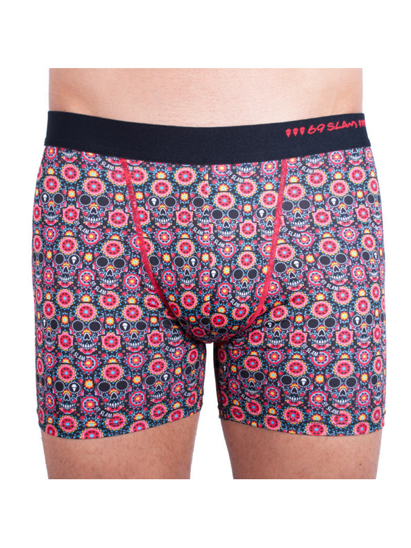 69slam Muške bokserice 69SLAM fit flower skull