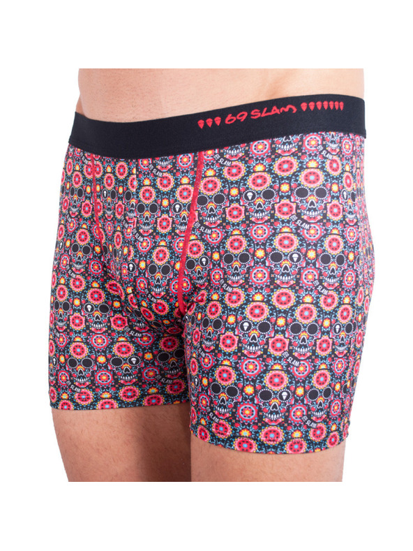 69slam Muške bokserice 69SLAM fit flower skull