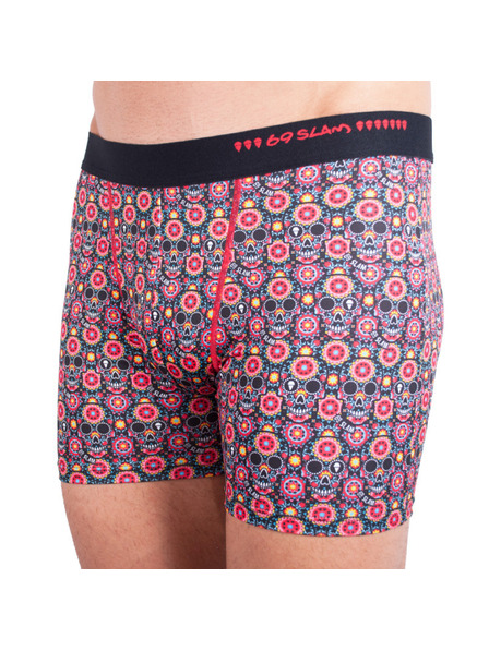 69slam Muške bokserice 69SLAM fit flower skull