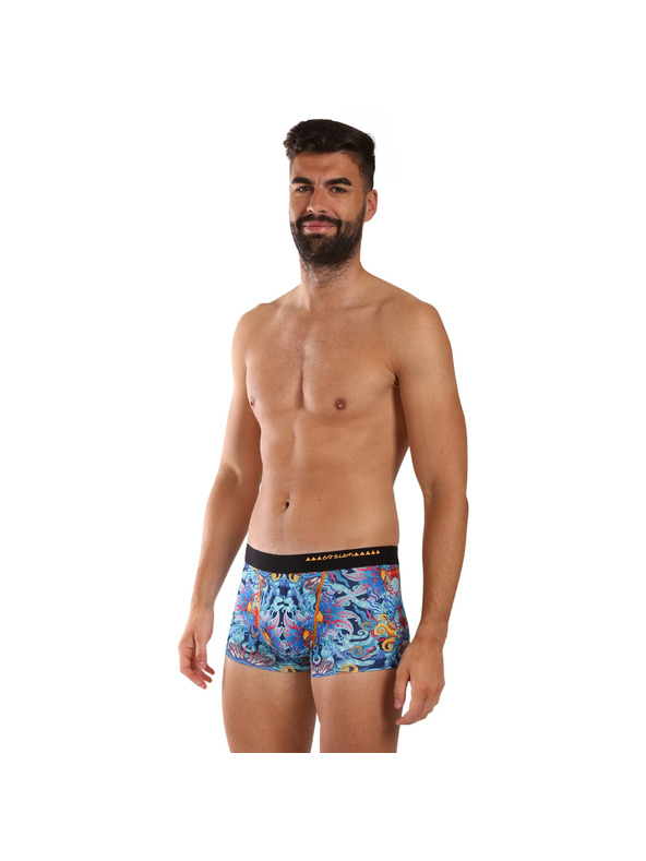 69slam Muške bokserice 69SLAM Hip BLUE HABITAT