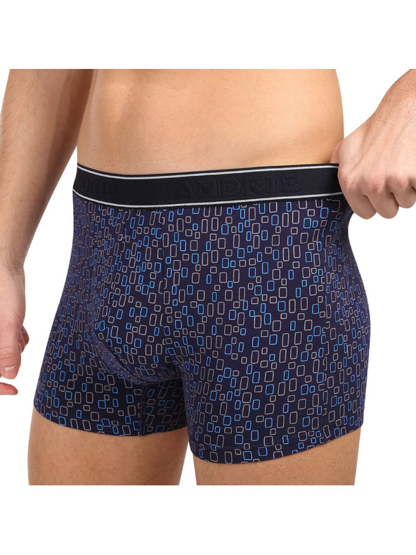 andrie Muške bokserice Andrie višebojne (PS 5634/darkblue)