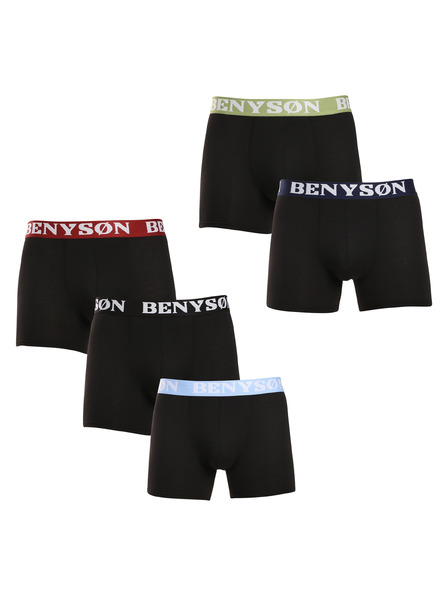 Benysøn Komplet od pet - muške bokserice Benysøn crne