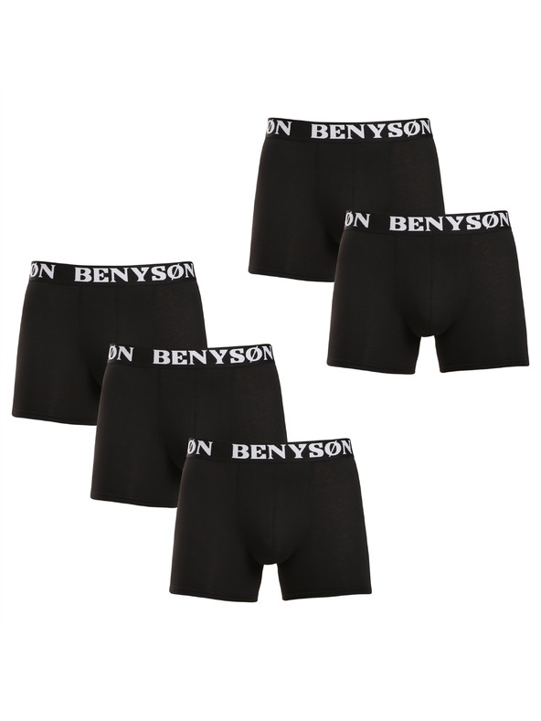 Benysøn Komplet od pet - muške bokserice Benysøn crne