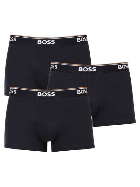 BOSS Komplet od tri - muške bokserice BOSS tamno plave
