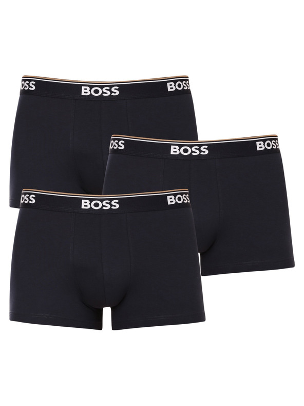 BOSS Komplet od tri - muške bokserice BOSS tamno plave