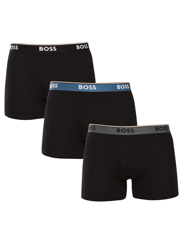 BOSS Komplet od tri - muške bokserice BOSS crne