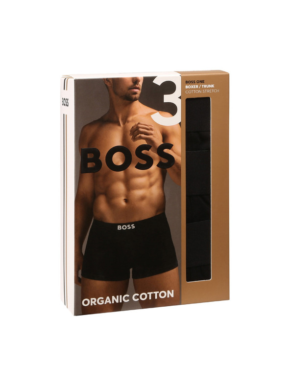 BOSS Komplet od tri - muške bokserice BOSS crne