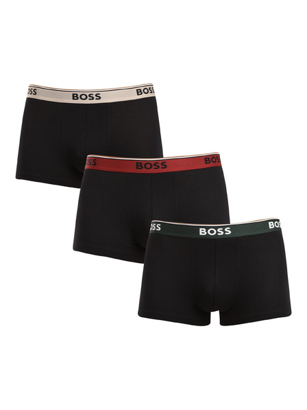 BOSS Komplet od tri - muške bokserice BOSS crne