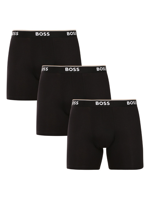 BOSS Komplet od tri - muške bokserice BOSS crne