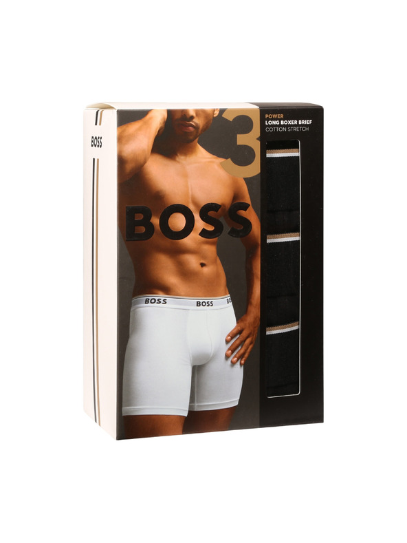 BOSS Komplet od tri - muške bokserice BOSS crne