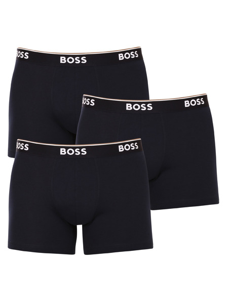 BOSS Komplet od tri - muške bokserice BOSS tamno plave