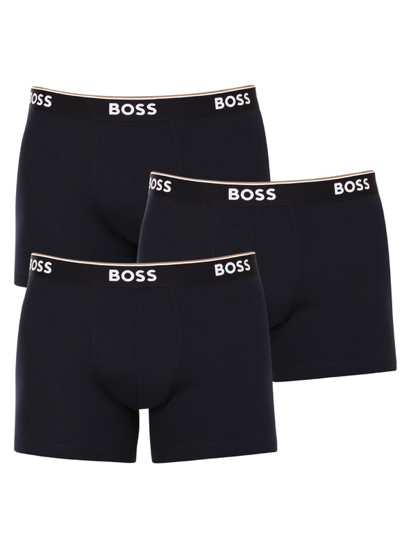 BOSS Komplet od tri - muške bokserice BOSS tamno plave