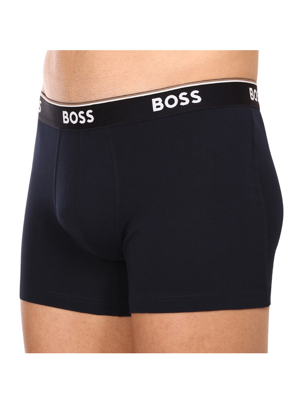 BOSS Komplet od tri - muške bokserice BOSS tamno plave